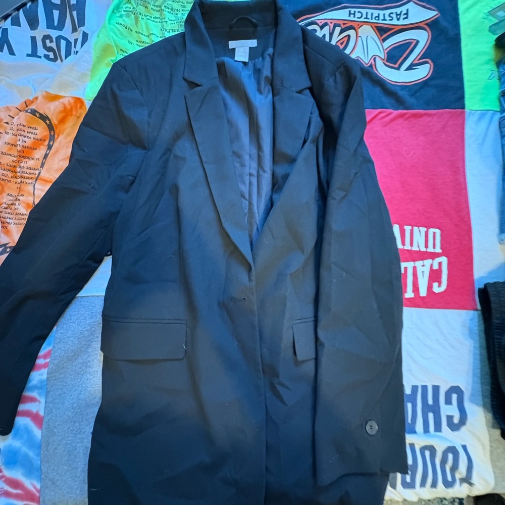 H&M Midnight Black Formal Blazer